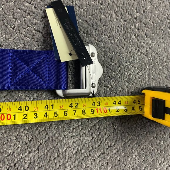 RLX Ralph Lauren Belt Men's Medium Web Nylon Golf Expedition Royal Blue NWT - Picture 10 of 11